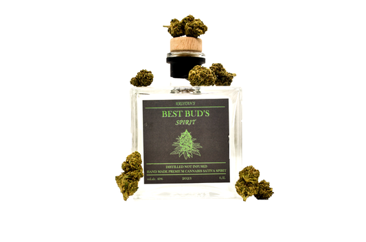 best buds bottle with buds on the sides and on the bottle